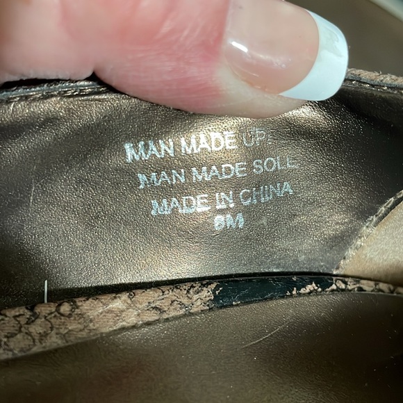 Preview International SnakeSkin Print High Heels Animal Size 8M Black Brown - Picture 6 of 7